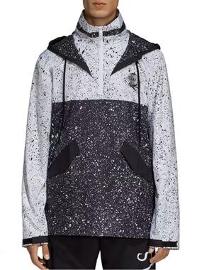 ADIDAS Originals Black & White Planetoid Windbreaker - Men’s L - Like New